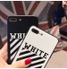 オフホワイト iPhoneX/8 plus 携帯ケース XS オフホワイト アイフォン7/6/6S plus OFF-WHITE 背面カバー 通勤 通学