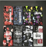 シュプリーム Huawei P20 Pro/lite カバー 夜光 ステューシー galaxy s9/s9plus ケース stussy ギャラクシー s8/s8 プラス 蓄光ケース supreme galaxy note8 カバー