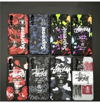 シュプリーム Huawei P20 Pro/lite カバー 夜光 ステューシー galaxy s9/s9plus ケース stussy ギャラクシー s8/s8 プラス 蓄光ケース supreme galaxy note8 カバー