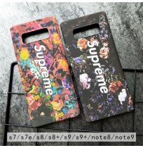 シュプリーム ギャラクシー ノート9/NOTE 8 ハードケース SUPREME Galaxy s9/s9plus s8/S8PLUS Galaxy s7edge 花柄 supreme ファーウェイ Huawei P20 Pro/LITE カバー レディース向け カラフル