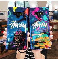 ストリート系 ステューシー STUSSY galaxy s10/s10+/s9/s9+ カバー s10e エイプ ギャラクシー s8/s8プラス ケース シュプリーム galaxy note8/9 背面ケース