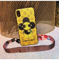 LV ブランド ヴィヴィエンヌ VIVIENNE iphoneXSMAX/XS/XRケース ルイヴィトン アイフォン8/8プラス アイホン7/6S/6plusカバー 男女兼用 ストラップ