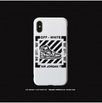 ジョーダン オフホワイト コラボ iphoneXS/XS MAXケース AIR JORDANアイフォンXRカバー アイホン8/7/6s/6plusシリコンケース 耐衝撃