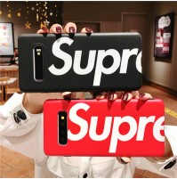 シュプリーム風 Galaxy S10/S10+/S10eケース NOTE8/9 supremeギャラクシーS9/S9+ S8/S8+ S7/S7EDGE ハードカバー 落下防止