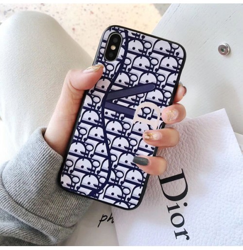 ディオール iphoneXSMAXケース トロッター柄 女性 セレブ Dior