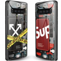 supreme ブランド ギャラクシー S10/S10+ケース オフホワイト galaxy s10eカバー ファッション