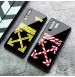 OFF-WHITE ギャラクシーS10/S10プラスカバー galaxyS10e背面ガラスケース Huawei P20Pro保護ケース 男女兼用