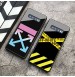 OFF-WHITE ギャラクシーS10/S10プラスカバー galaxyS10e背面ガラスケース Huawei P20Pro保護ケース 男女兼用