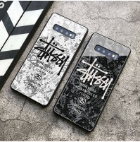 ブランド風 ステューシーGalaxy S10/S10+ケース ギャラクシーS9/S9プラスカバー S8/S8+ GALAXY NOTE8 9 ガラスカバー 