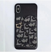 ディオール iphoneXSMAXケース トロッター柄 女性 セレブ Dior 