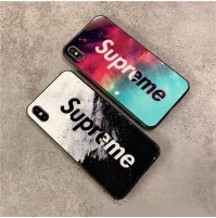 オシャレ Supreme iPhone 14/14Pro Max/14PRO/14Plusケース ブランド シュプリーム iphone13/12/XSMAX/XS/XRガラスケース SUPREME アイフォン8/7/6s/6plusカバー 男女兼用