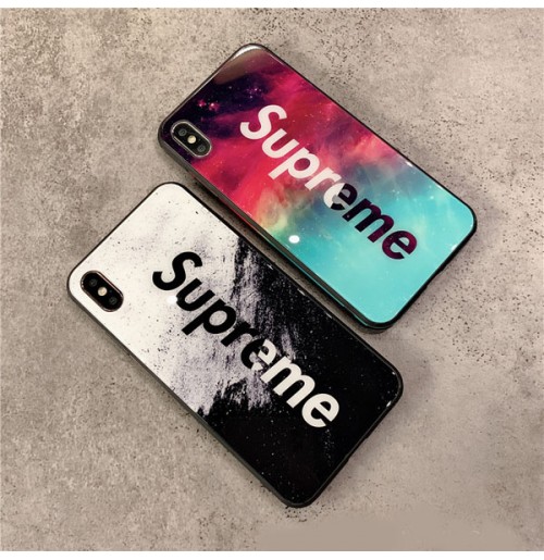 supreme iphone14Pro Max/14/XS/XSMAX/XR ロゴカバー 背面ガラス ...