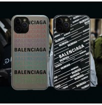 ブランドアイフォン11/11 Pro/11 Pro Maxケース BALENCIAGA iphoneXS/XR/XSMAX携帯カバー バレンシアガ アイフォン8/7/6S/6PLUSケース ロゴストライプ 送料無料