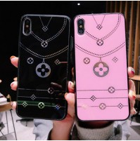 ヴィトン風 アイフォンXS/XSMAX/XR/Xケース モノグラム IPhone8/7/6s/6plusガラスケース 女性