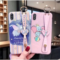 ダンボ iPhoneX/XR/XS/XS MAXカバー ダンボ アイフォン8/7/6S/6プラス携帯ケース Dumbo IPHONE XS背面型ケース ダンボアイホン8カバー ベルト付き