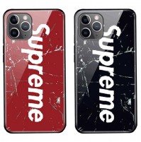 シュプリーム iPhone 11 Pro Maxケース Supreme iPhone 11/11 Proカバー メンズ シュプリーム アイフォン X/XR カバー iPhone XS/XS Maxケース ガラス製