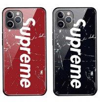 シュプリーム iPhone 11 Pro Maxケース Supreme iPhone 11/11 Proカバー メンズ シュプリーム アイフォン X/XR カバー iPhone XS/XS Maxケース ガラス製