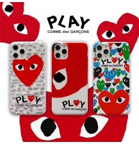 コム デ ギャルソン iPhone 11promaxケース ブランド アイフォン 11/11proカバー COMME des GARCONS アイフォンxs/xsmaxケース ハート C.D.G IPHONE xr/x/8/7ケース カップル向け