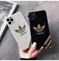 アディダス iPhone SEケース Adidas iPhone 11/11 pro/11 pro maxケース adidas Originals 金文字 アイフォンXS/XS MAXケース トレフォイルロゴ 運動風 iPhone X/Xrスマホケース