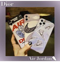 dior nike iPhone 12/SE2/11pro maxケース 運動風 ディオール ナイキ アイフォン 11/11 proカバー 男女兼用 iPhone XS/XS MAXカバー 人気 アイホン x/xrケース ブランドコピー 携帯ケース 送料無料