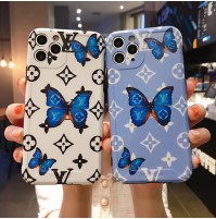 蝶 ビトン iPhone 12/11 pro maxケース Louis Vuitton 女性向け アイフォン 11 pro/11スマホケース LV ファッション iPhone xs/Xr/X/XS MAXカバー おしゃれ 人気 iphone 8/8 plusケース 送料無料