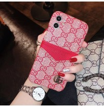 二色 GUCCI アイフォン 12/11 pro maxケース カード差し入れ グッチ iPhone 11/11 pro携帯カバー 男女兼用 アイホン xs maxケース ファッション iPhone x/xr/xsカバー 人気 ブランド iPhone 8/8 plusケース おしゃれ 激安 送料無料