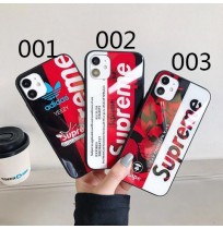 ブランド柄 シュプリーム アディダス コラボ アイフォーン 13/12mini/12 携帯ケース Supreme iphone12promax/12pro スマホケース 全面保護 アイフォン 11携帯カバー