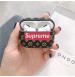 シュプリーム ルイヴィトンコラボ 防塵 Air Pods 1/2/3 ケース 保護カバー 落下防止 SUPREME Air Pods Pro2ケース 高級ブランド エアーポッズ プロケース 男女兼用