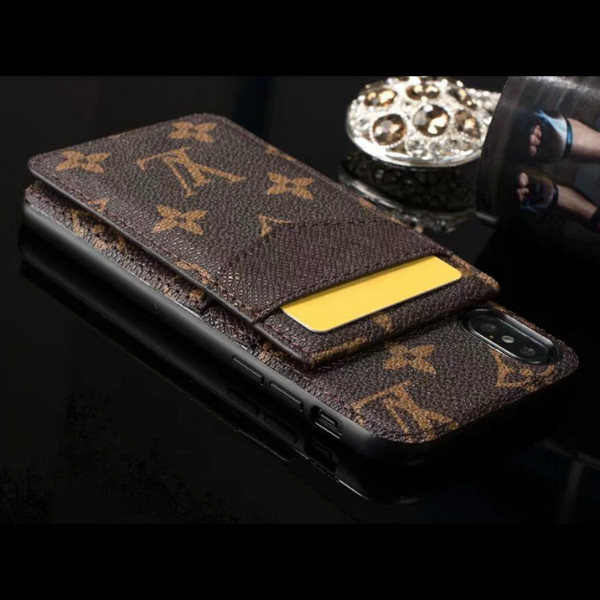 Louis Vuitton iphone8 レザーケース 背面ポケット