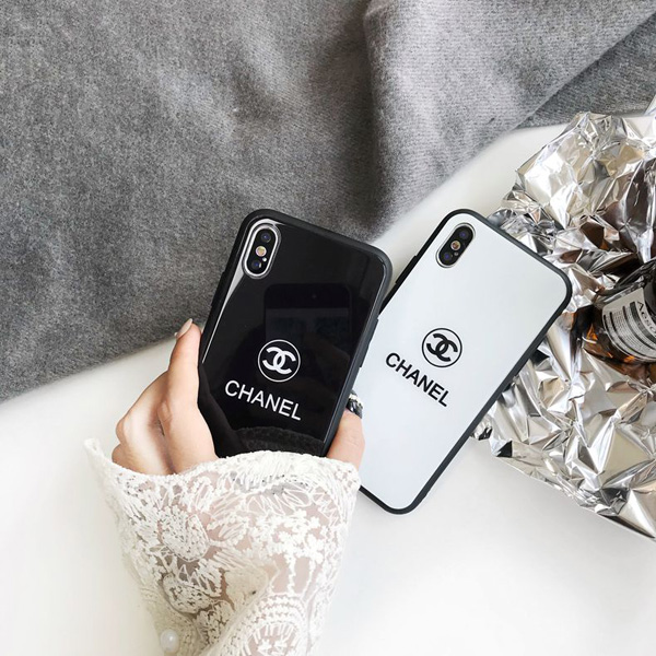 CHANEL iPhone xplus 強化ガラス 背面保護カバー