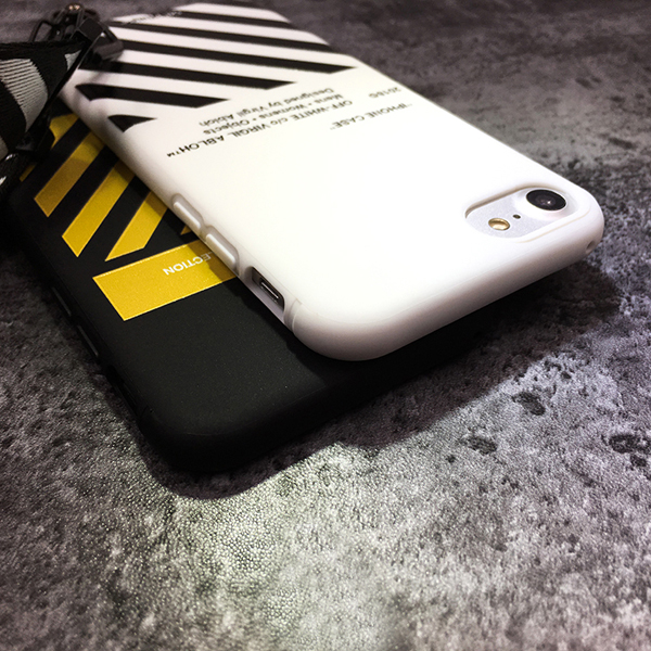 off-white iphone8 ソフトケース