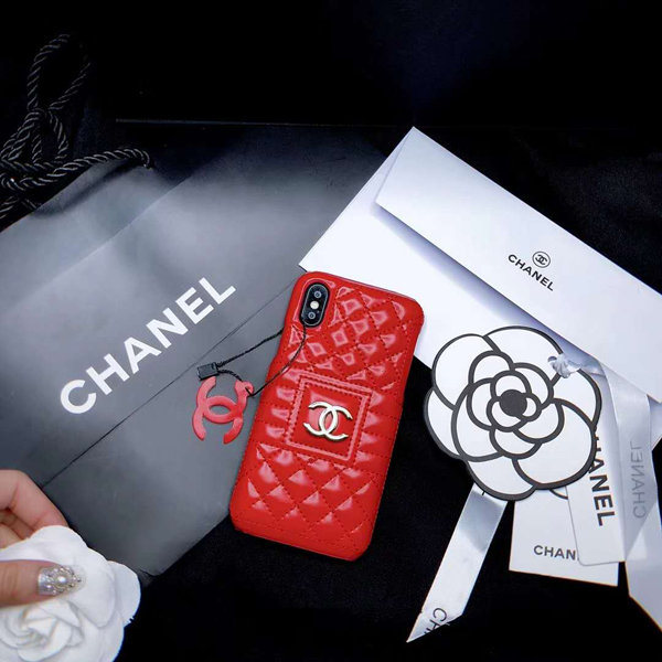 CHANEL iPhone Xs Max 背面ケース シャネル アイフォンXR レザーケース