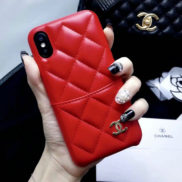 CHANEL iPhoneXR 背面カード収納ケース