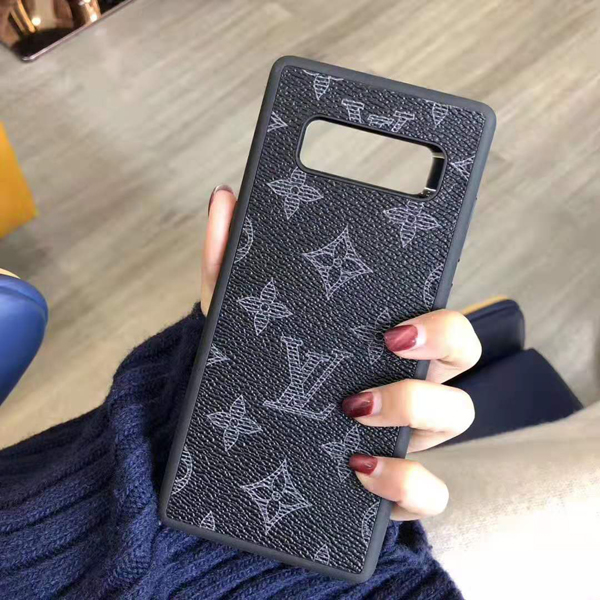 lv galaxy s10/10plus/10e背面レザーケース