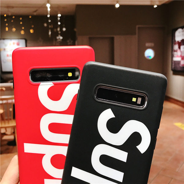 supreme風 galaxy s10plus/s10e/s10保護ケース