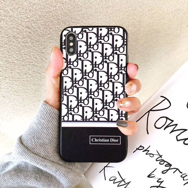 ディオール iphoneXSMAXケース トロッター柄 女性 セレブ Dior 