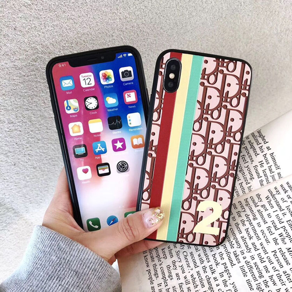 ディオール iphoneXSMAXケース トロッター柄 女性 セレブ Dior