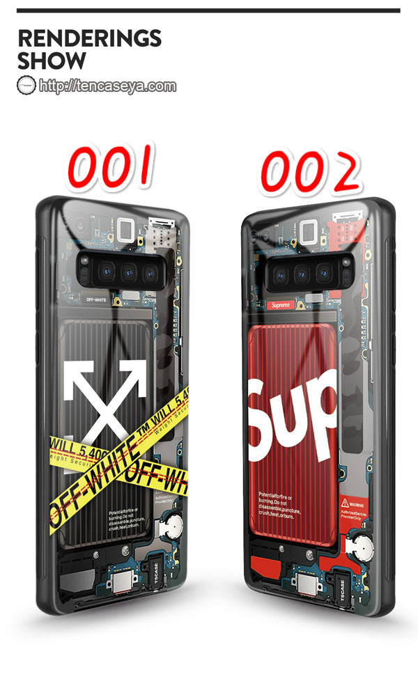 supreme ブランド ギャラクシー S10/S10+ケース