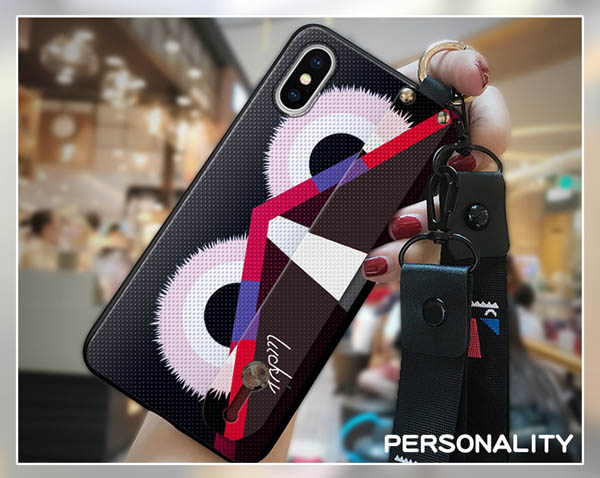 ストラップ付きiphoneXRケース FENDI