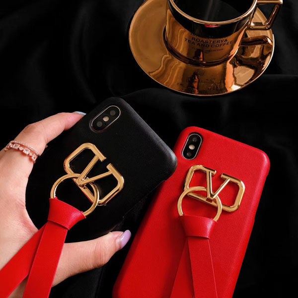 VALENTINO Vリング iPhoneXSMAXケース VLTN アイフォンXrカバー 8 