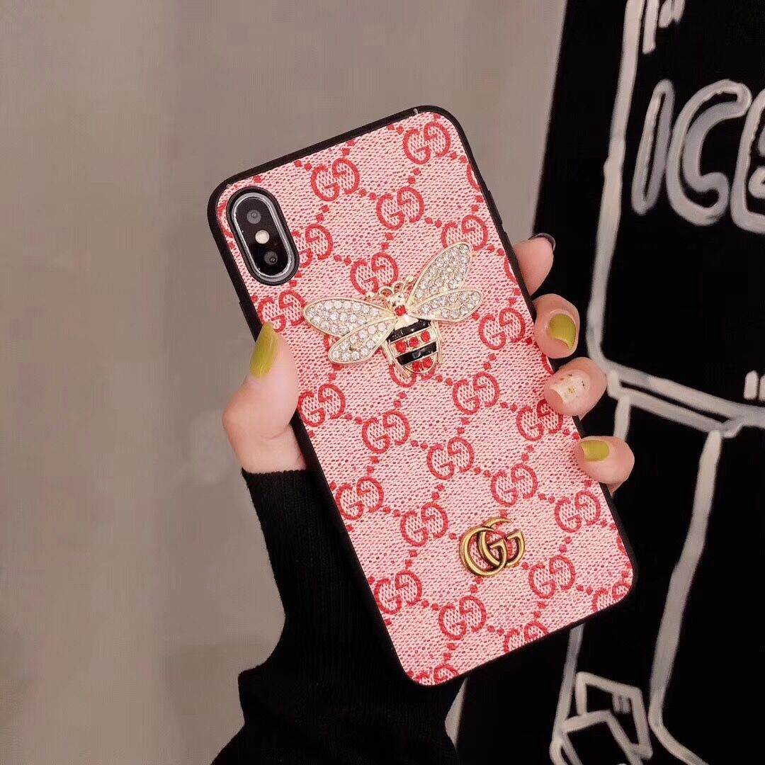 GUCCI グッチ iPhone SE2/8/7 ラバーケース ピンク-