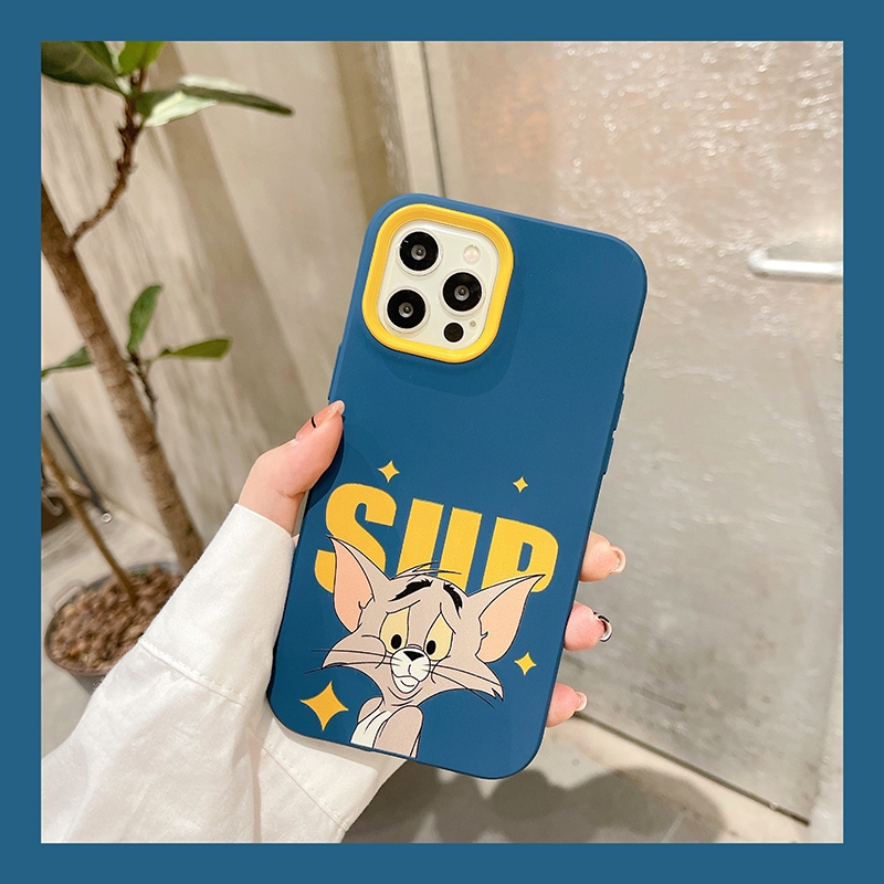 韓国風 シュプリーム Tom Jerry アイフォン13プロ マックス/13スマホカバー ハイパロディー supreme  iphone13pro携帯ケース カップル向け IPHONE 13プロ マックスカバー 販売好調