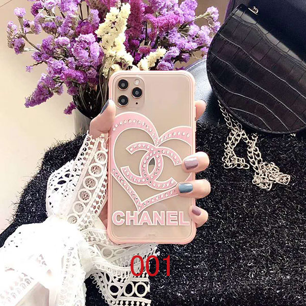 CHANEL アイフォン Xs/XS MAXケース シャネル風 ピンク iPhoneSEケース 