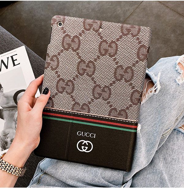 手帳型 グッチ ipadカバー gucci アイパッド ミニケース