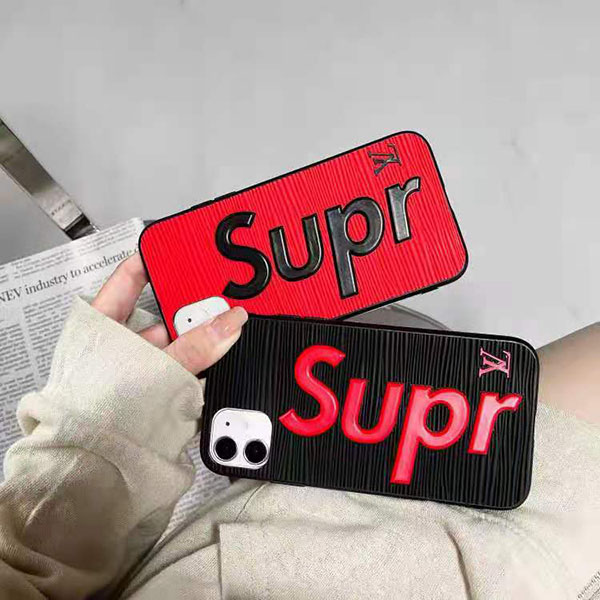 Coque Louis Vuitton Supreme iPhone 13 12 Pro Max Collaboration Housse  Supreme iPhone 12 Brant Monogram