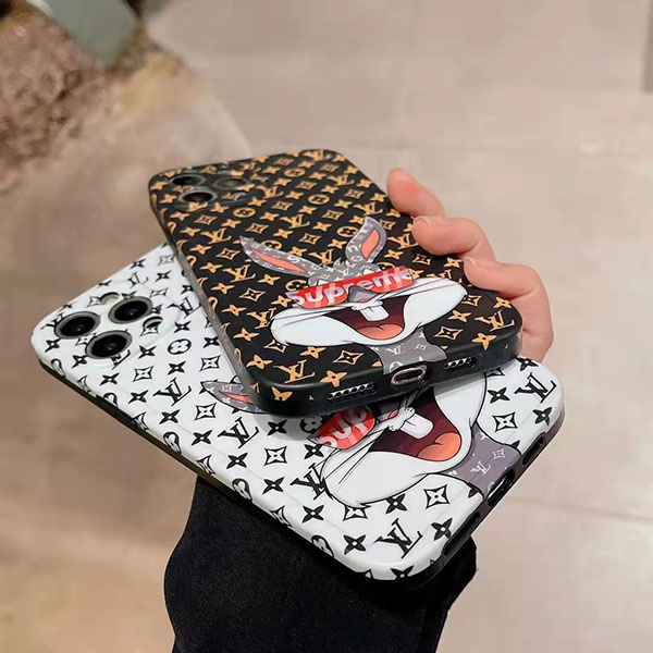 Louis Vuitton Supreme collaboration iphone 13/13 pro max case bear iphone 12 /12 pro carrying case