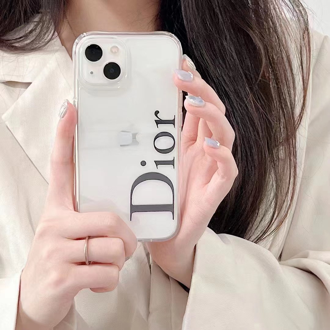 ディオール iphone14/14 Pro/14Pro Maxクリアケース シンプル DIOR